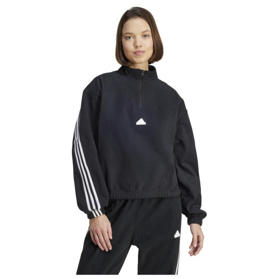 Adidas Γυναικείο φούτερ Future Icons 3-Stripes Quarter-Zip Sweatshirt